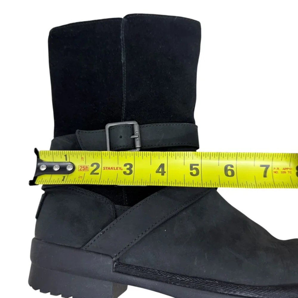 UGG Lorna Waterproof Leather Suede Women's Snow Winter Booties size 7.5 - Picture 13 of 14